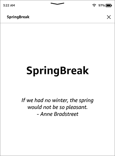 SpringBreak 页面